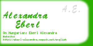 alexandra eberl business card